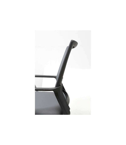 Silla Despacho De Diseño Moderno, Giratoria, Elevable Acabado Gris, 113-123 Cm(alto)60 Cm_4