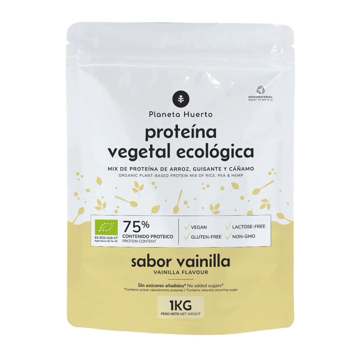 Proteína Vegetal Eco 75% Baunilha Planeta Huerto 1Kg