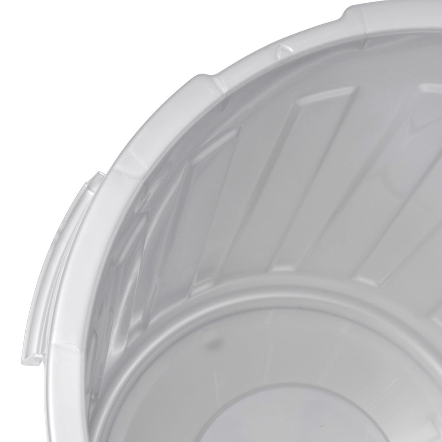 Set De 3 Cubos De Basura/papelera Polivalente Mats Con Tapa Cerrable De Plastico Resistente 7/23/50 Litros En Color Plateado_2