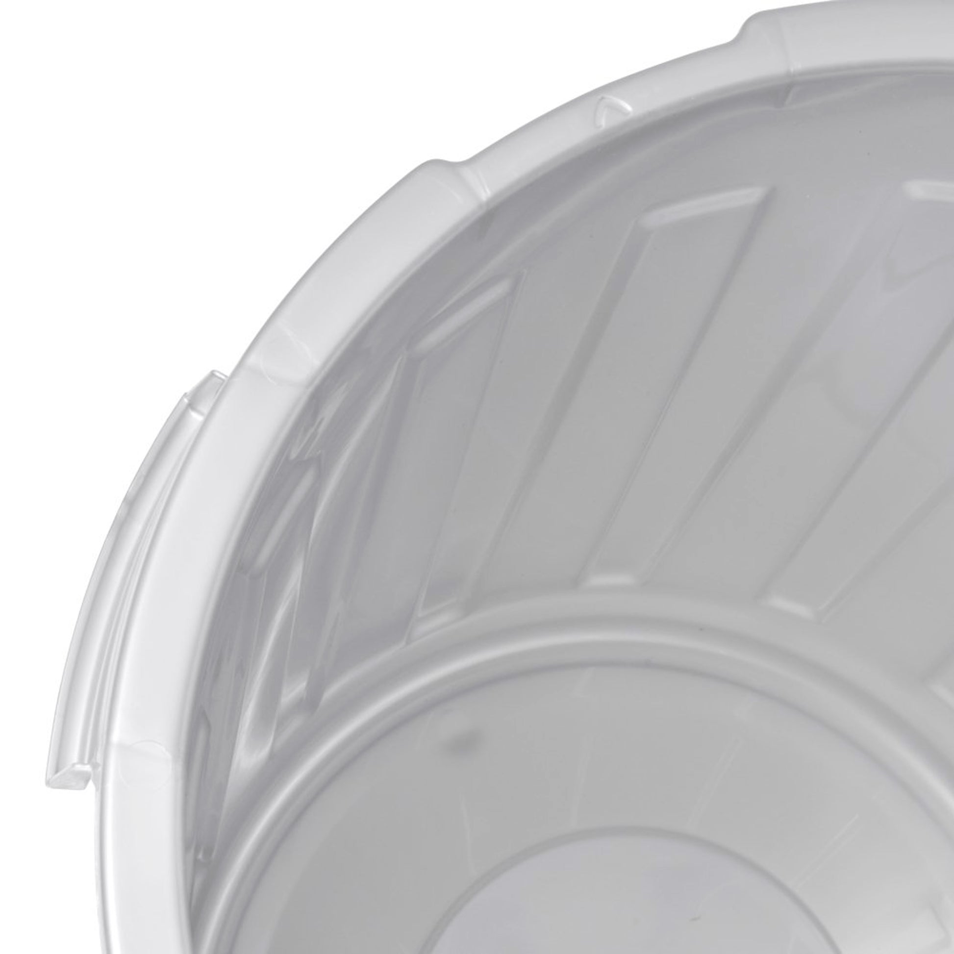 Set De 3 Cubos De Basura/papelera Polivalente Mats Con Tapa Cerrable De Plastico Resistente 7/23/50 Litros En Color Plateado_2