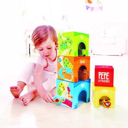 Cubos Primera Edad Friendship Tower Hape_3