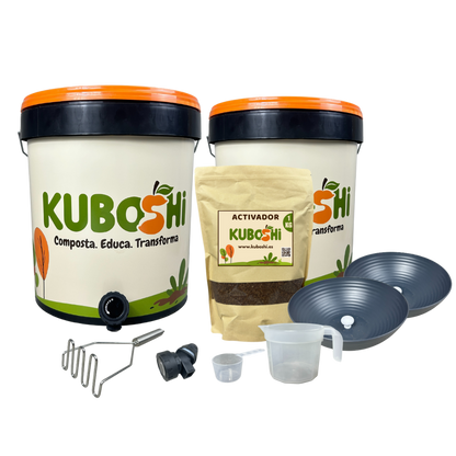 Pack De Compostaje Bokashi Kuboshi Esencial_0