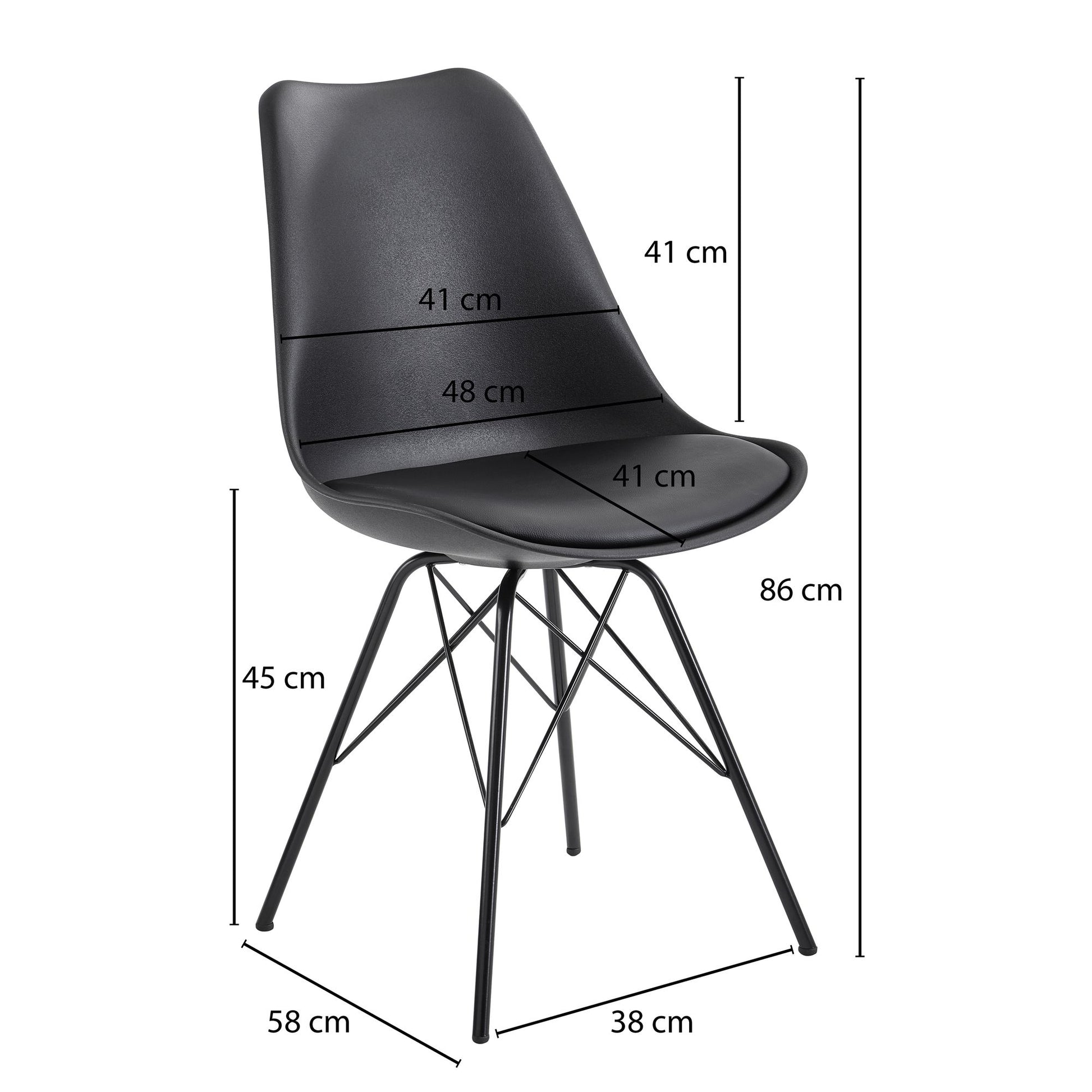 Silla De Comedor Ateporal Y Compacta, Modelo Wl6.183_3