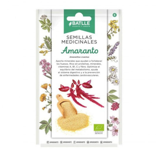 Sementes orgânicas de amaranto vermelho Batlle