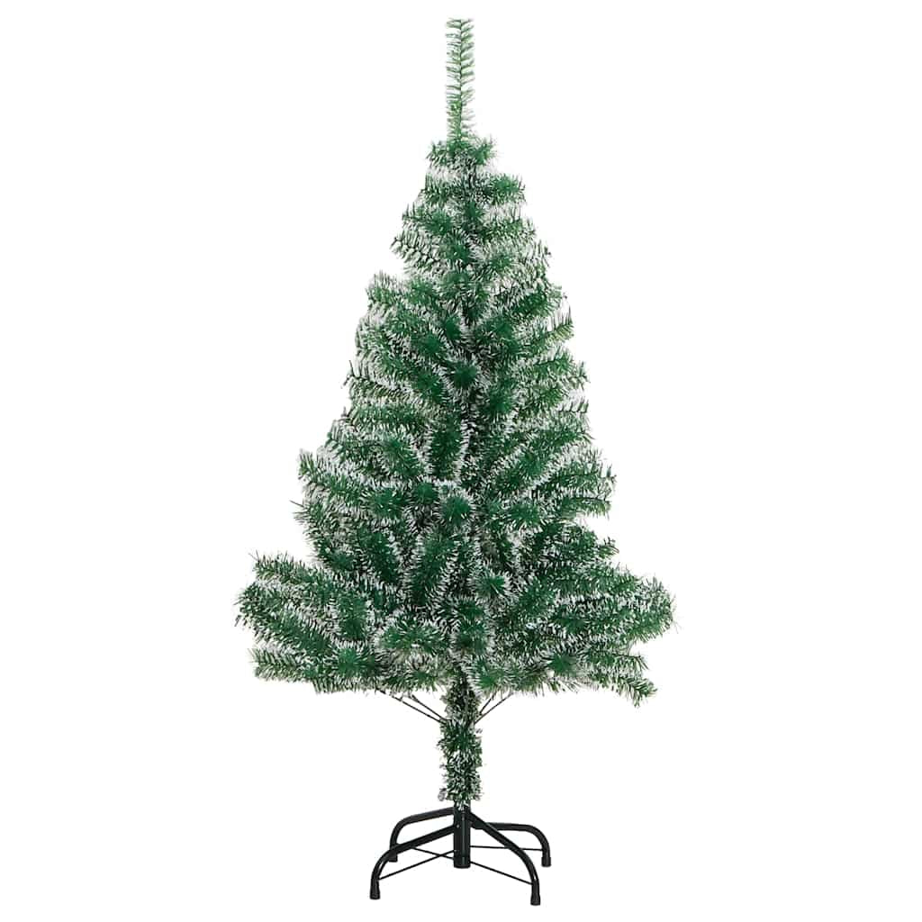 Vidaxl Árbol De Navidad Artificial Con 150 Leds Bolas Y Nieve 120 Cm_4