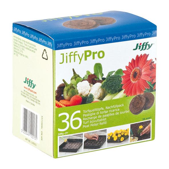 Recarga 36 comprimidos de turfa prensada Jiffy