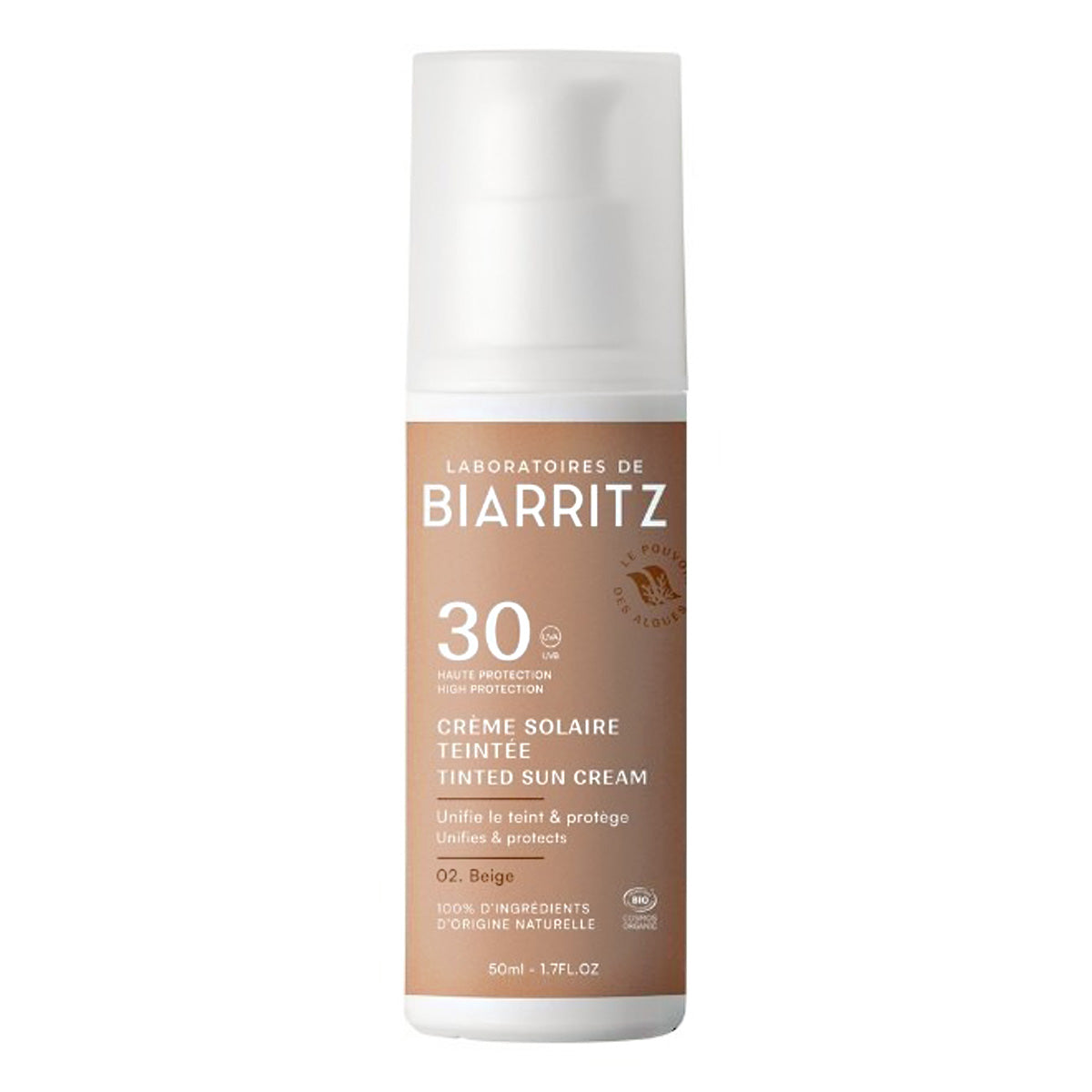Creme Protetor Solar Facial Bege FPS30 Alga Maris 50 ml