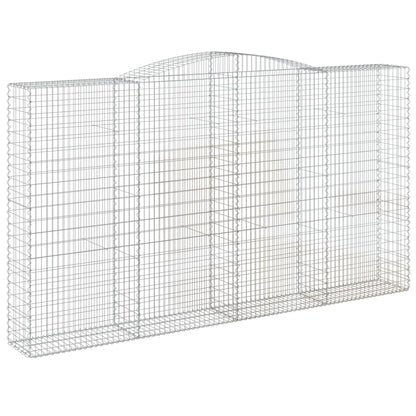 Cestas De Gaviones 4 Uds Forma De Arco Hierro 400x50x220/240 Cm_2