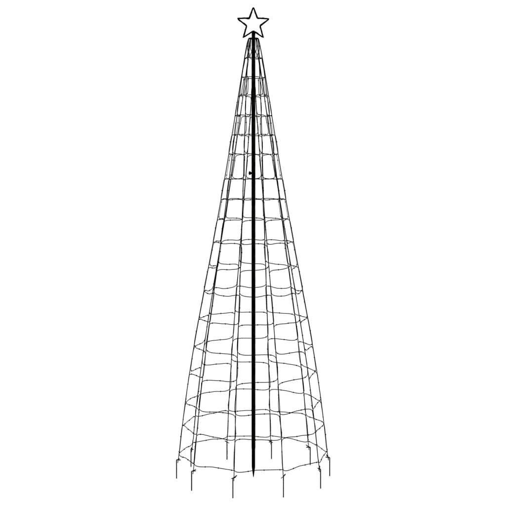 Vidaxl Árbol De Navidad Led Con Estacas 570 Leds Blanco Frío 300 Cm_4