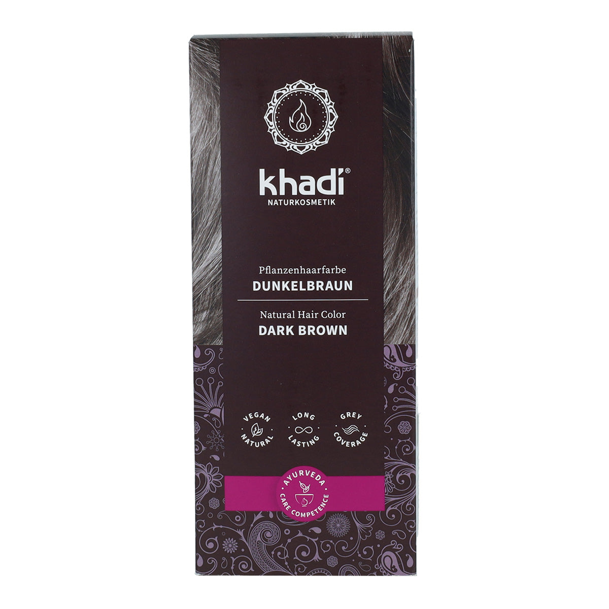 Khadi Tinta Natural Castanho Escuro