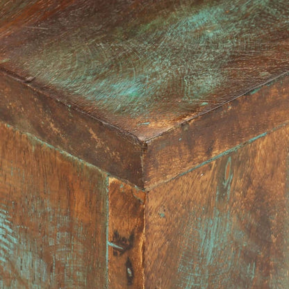 Mesa De Centro Madera Maciza Reciclada 68x68x41 Cm._1