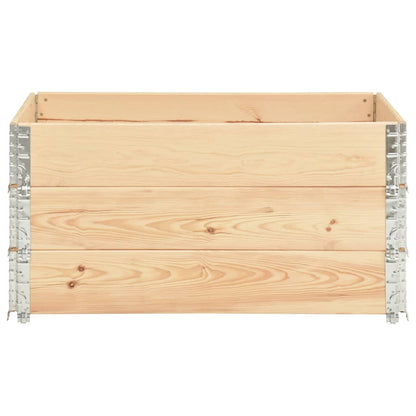 Arriates De Madera Maciza De Pino 3 Unidades 80x120 Cm_2