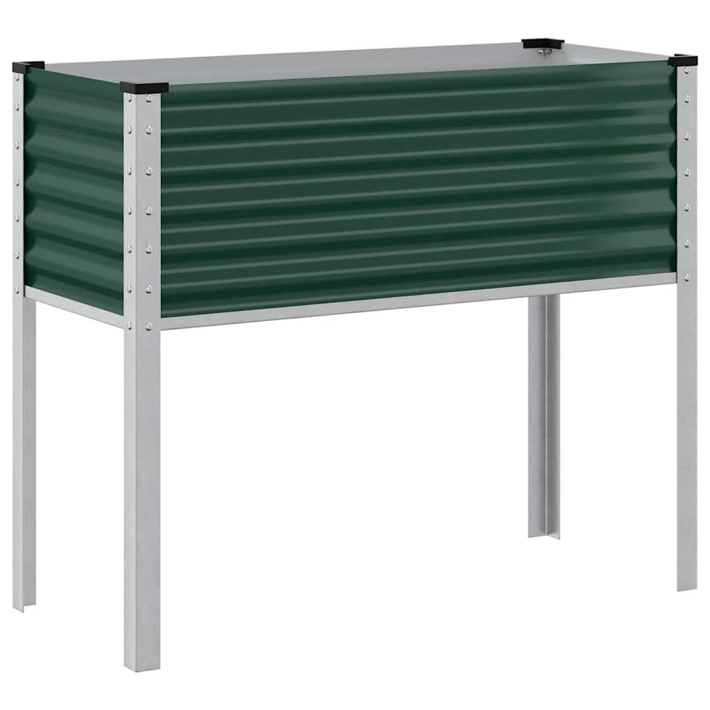 Jardinera De Jardín Verde 100x45x90 Cm Acero_0