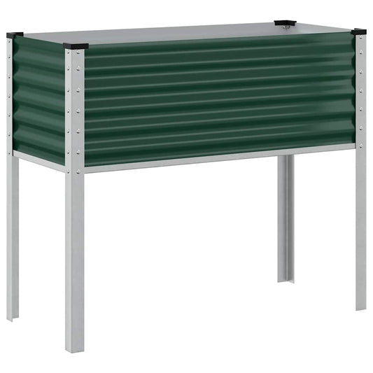 Jardinera De Jardín Verde 100x45x90 Cm Acero_0