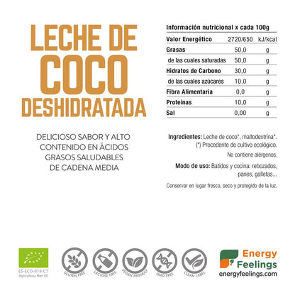 Leite desidratado COCO ECO: Doypack 200 g