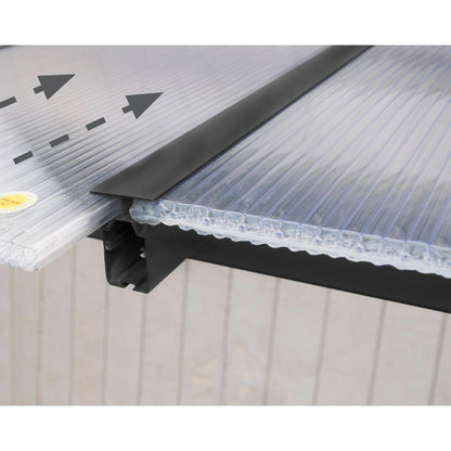 Pérgola anexa Olympia 425x294 cinzento 