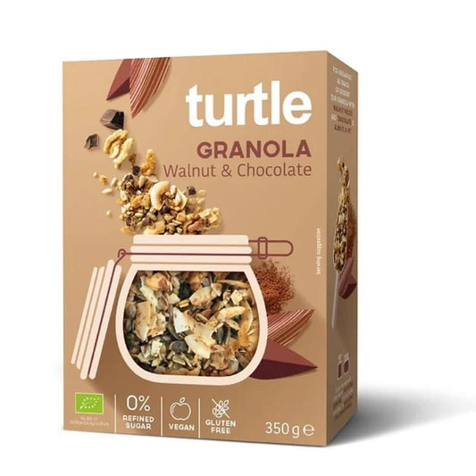 Granola Tartaruga de Noz e Chocolate 350 g.
