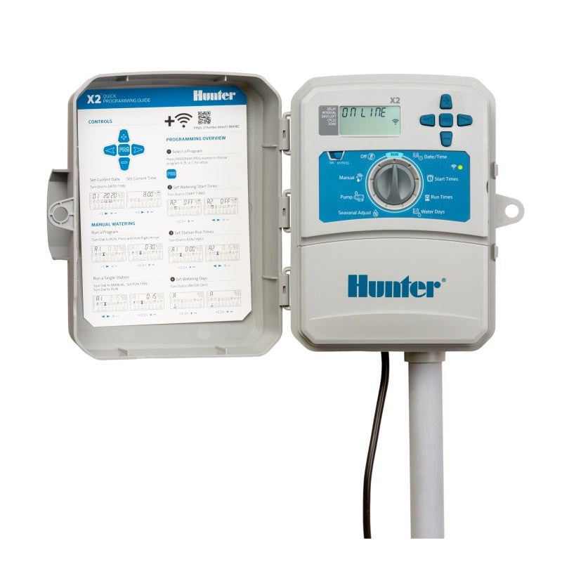 Programador Elí©ctrico Hunter X2 Wifi Exterior. De 4 A 14 Estaciones. - 6 Zonas_0