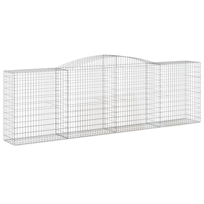 Cestas De Gaviones 7 Uds Forma De Arco Hierro 400x50x120/140 Cm_2