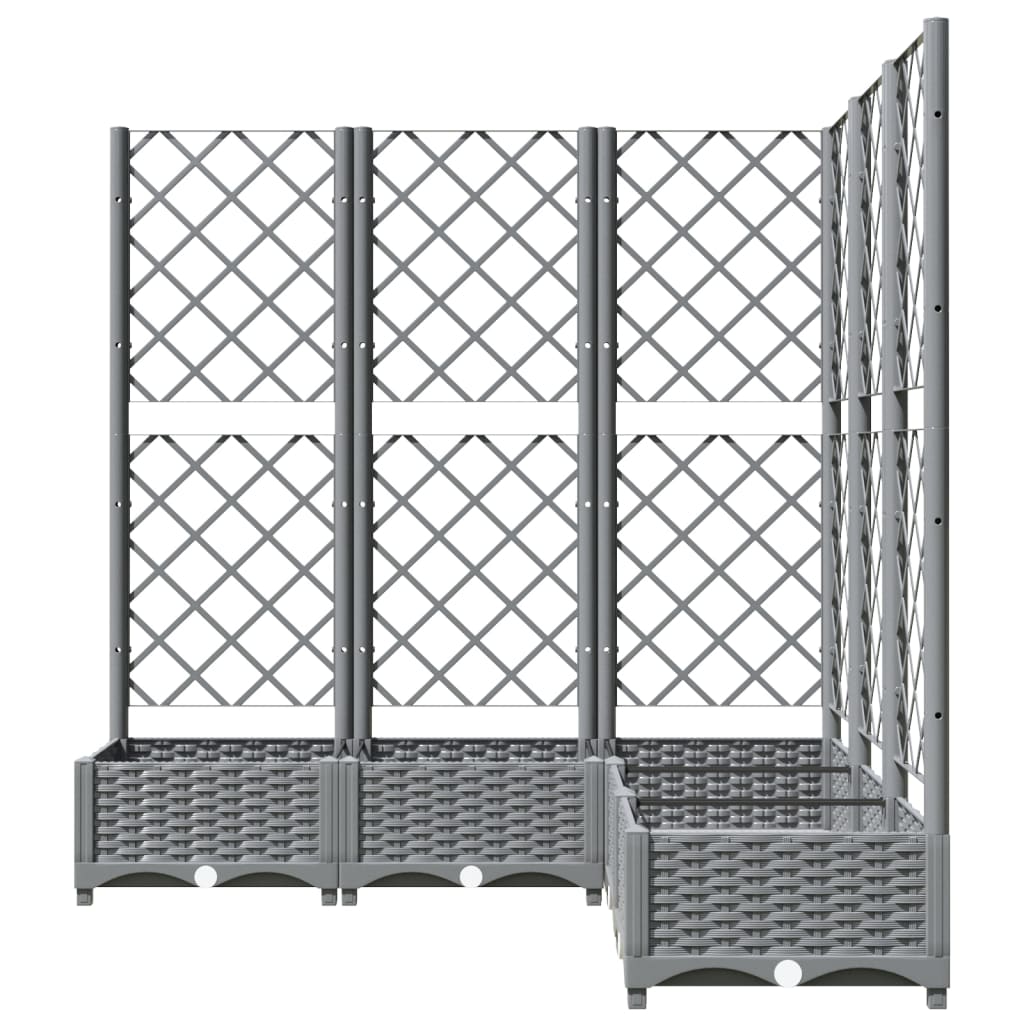 Macetero De Jardín Gris Claro 120 X 120 X 121,5 Cm_2