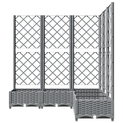 Macetero De Jardín Gris Claro 120 X 120 X 121,5 Cm_2