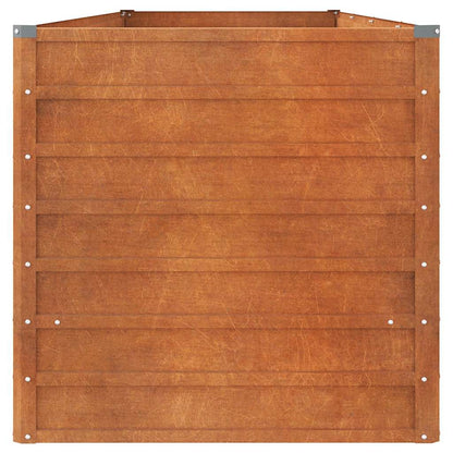 Arriate Oxidado De Acero Corten 320x80x77 Cm_4