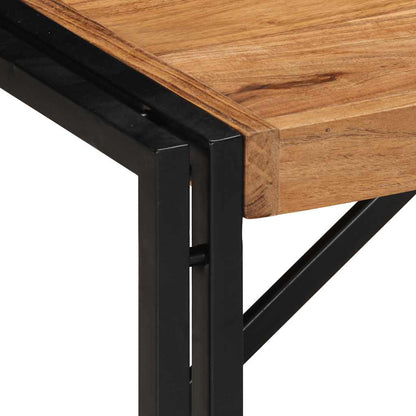 Mesa De Centro 80x40x35 Cm De Madera Maciza De Acacia_3