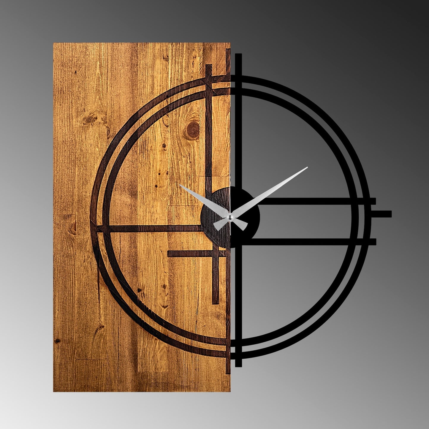 Reloj De Pared Madera Circular_2