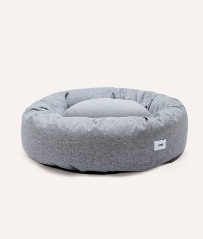 Cafide Cama Donut Para Perro Con Tejido De Chenilla Gris. Modelo Nuba. Talla L (100x100x25 Cm)_2