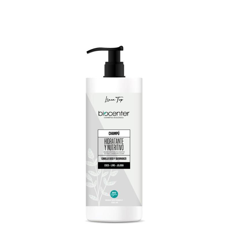 Champô Hidratante Nutritivo Biológico Coco Linho Jojoba Top Line 500 ml