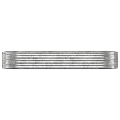 Jardinera Arriate Acero Galvanizado Plata 249x100x36 Cm_2