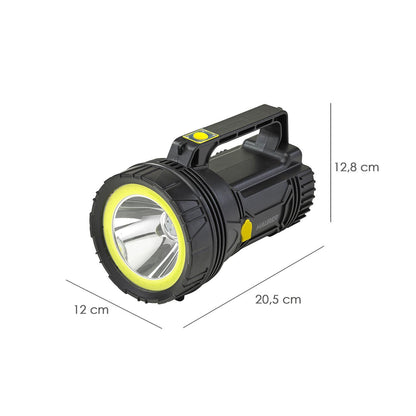 Linterna Led De Mano Multifunción Con Asa, Bateria Litio Recargable (4.000 Mah) 400 Lumenes. 2 Modos De Iluminación_1