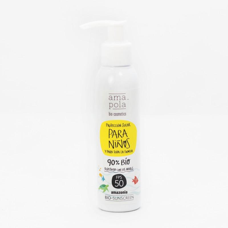 Protetor Solar Infantil Amazonia Amapola FPS 50 125 ml