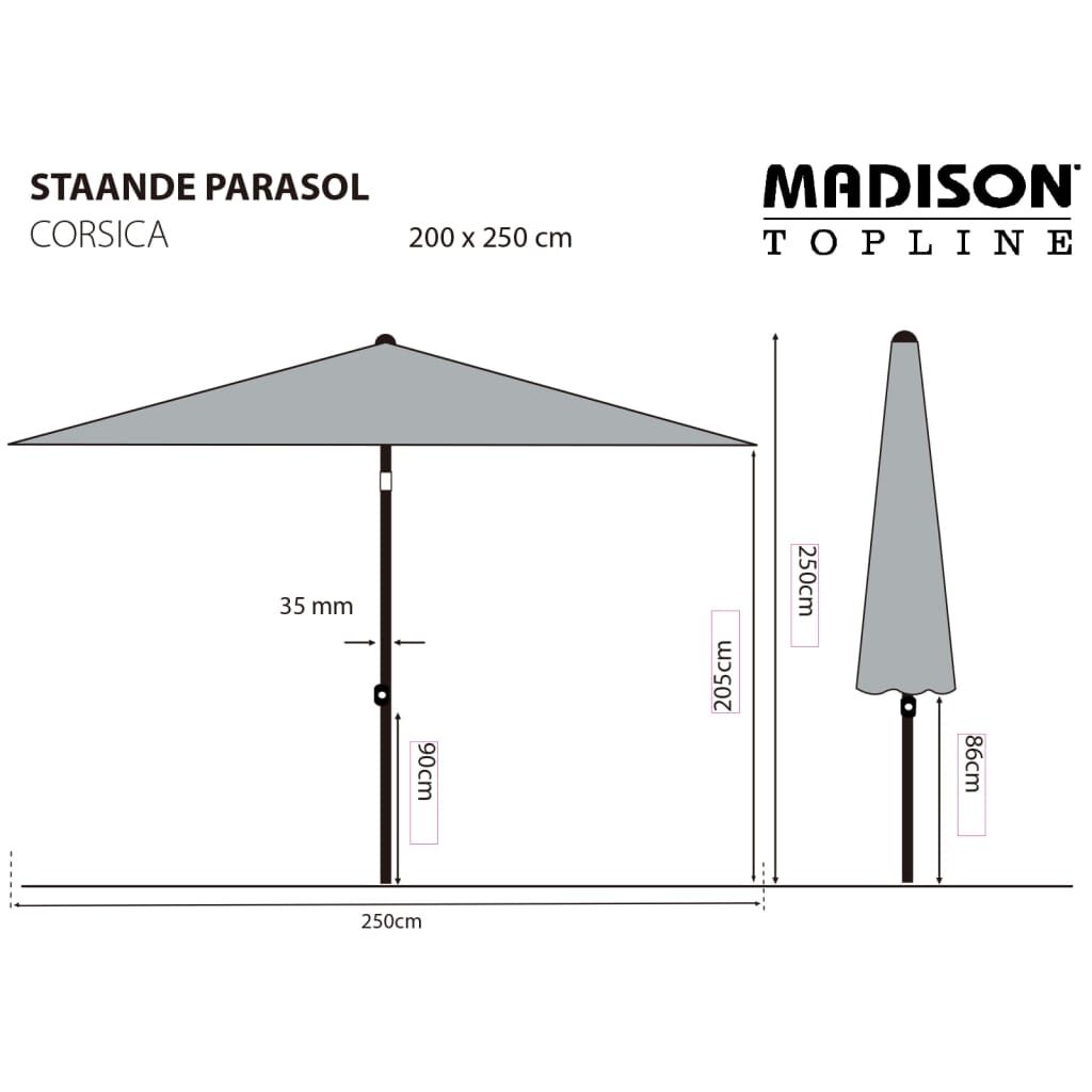 Madison Sombrilla De Jardín Corsica Taupe 200x250 Cm_2