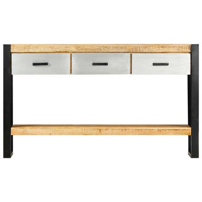 Mesa Consola De Madera Maciza De Mango 130x30x76 Cm_0