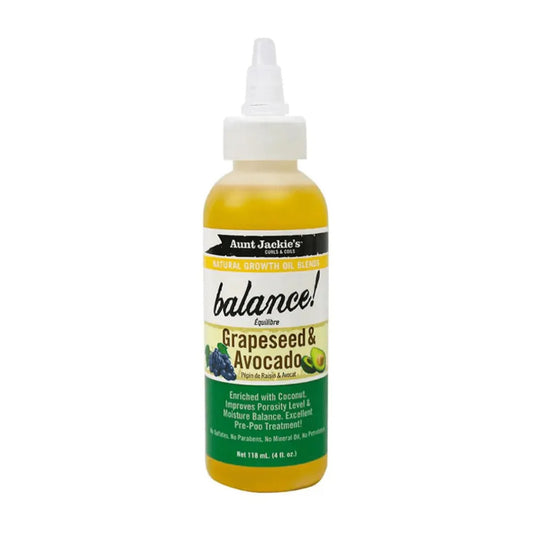 Aceite/sérum Natural Oils Balance Grapeseed Y Aguacate Aunt Jackie's 118ml_0