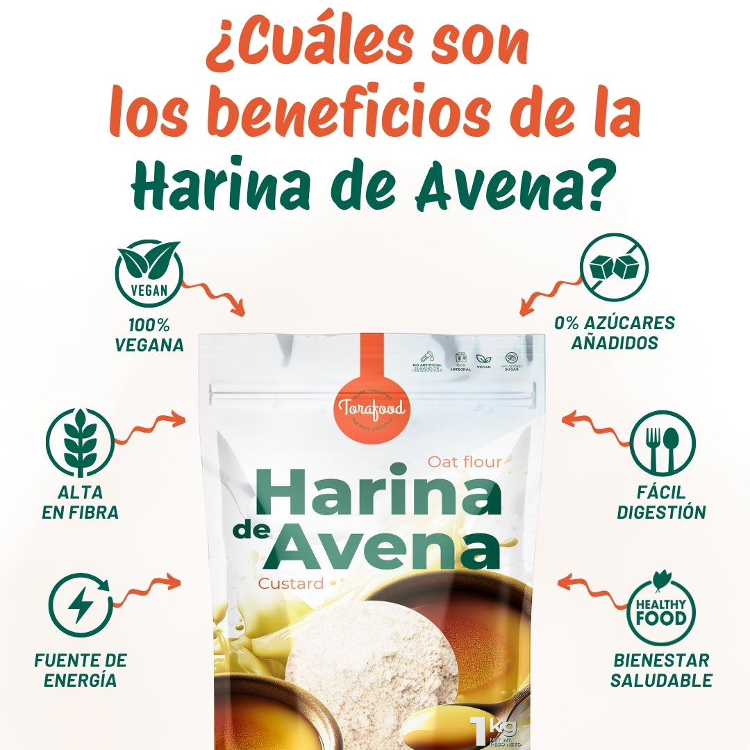 Harina De Avena Sabor Natillas 1kg Torafood_2