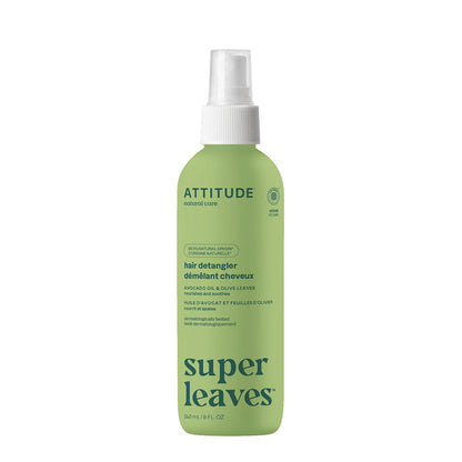 Desembaraçador de Cabelo Super Leaves Nutre e Suaviza Folhas de Oliveira Attitude 240 ml