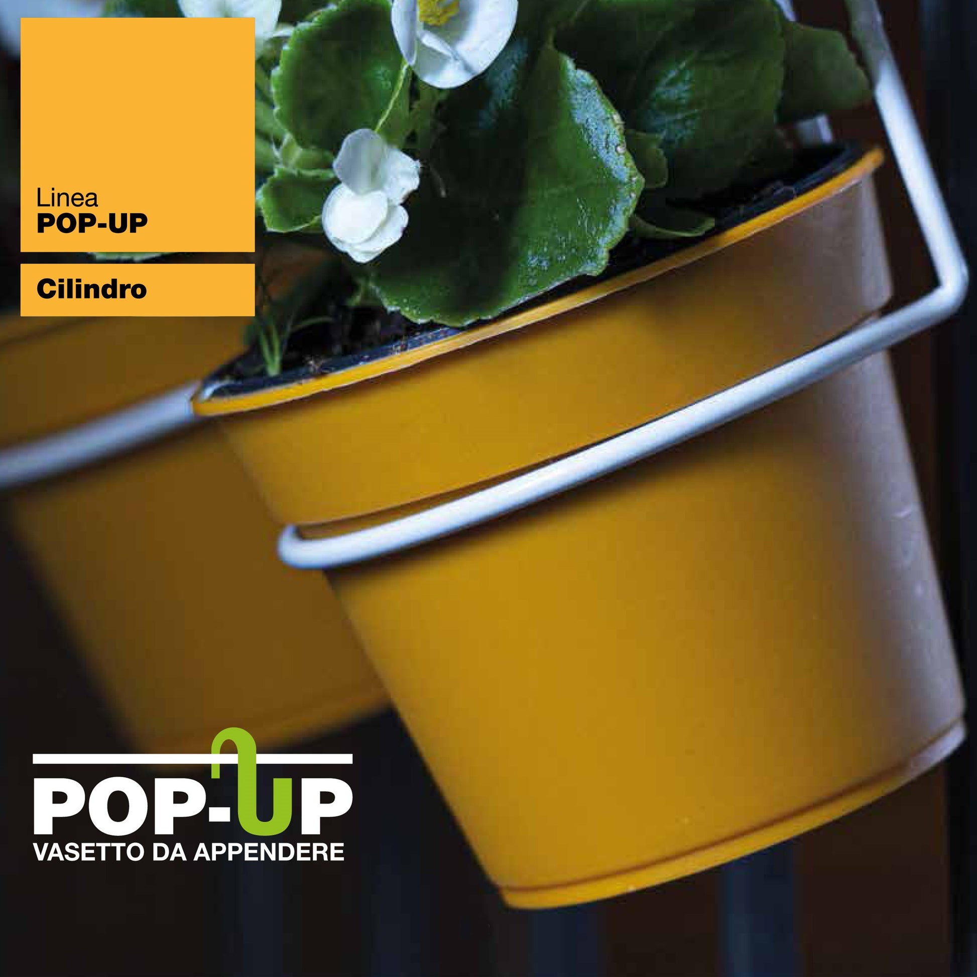 4 Macetas Cilíndricas Ø 14 Cm Con Ganchos, En Polipropileno Antracita