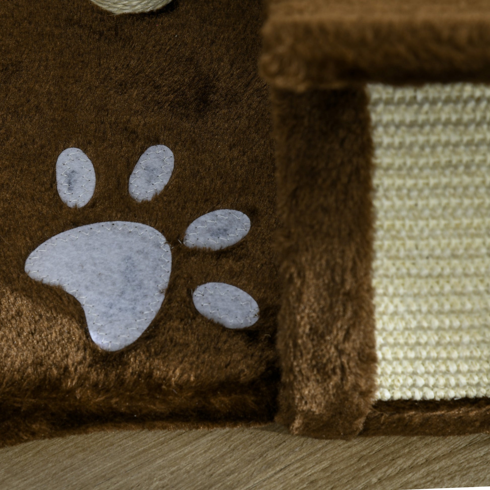 Pawhut Rascador Para Gatos Árbol Rascador Centro De Actividad 40x30x43cm Sisal_4