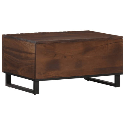 Mesa De Centro Madera Maciza Mango Marrón 80x51x40 Cm_2