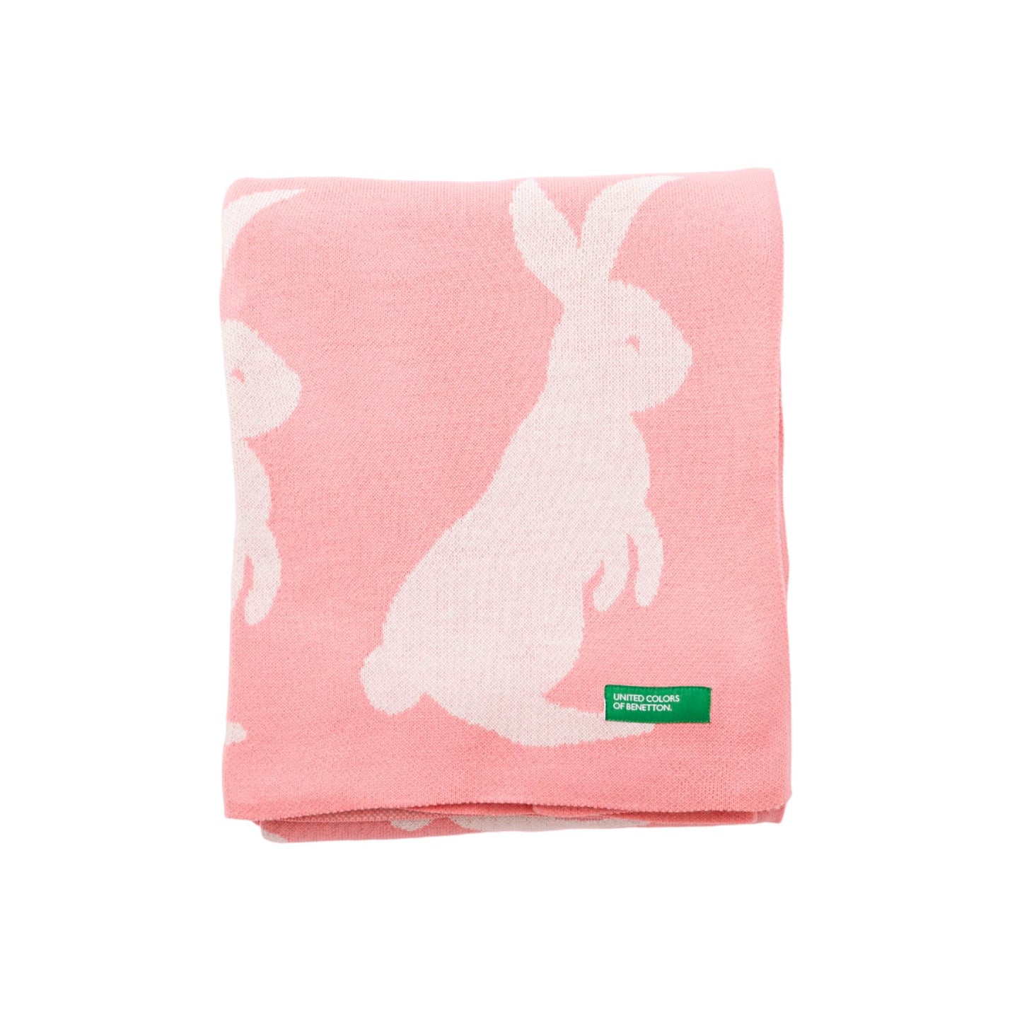 Manta 100% Acrilico 1000gr Conejo Rosa Benetton_0