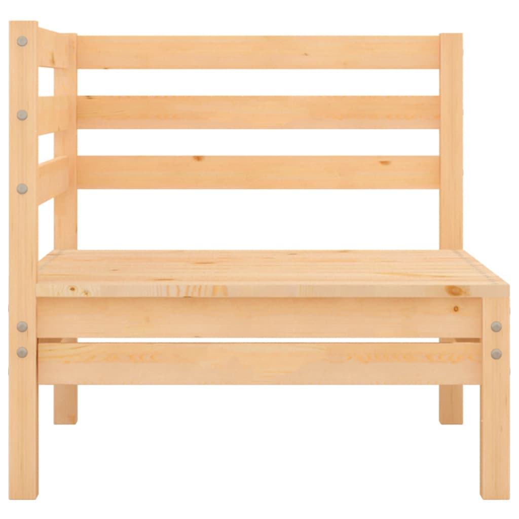 Juego De Muebles De Jardín 6 Piezas Madera Maciza De Pino / Vetonek_2