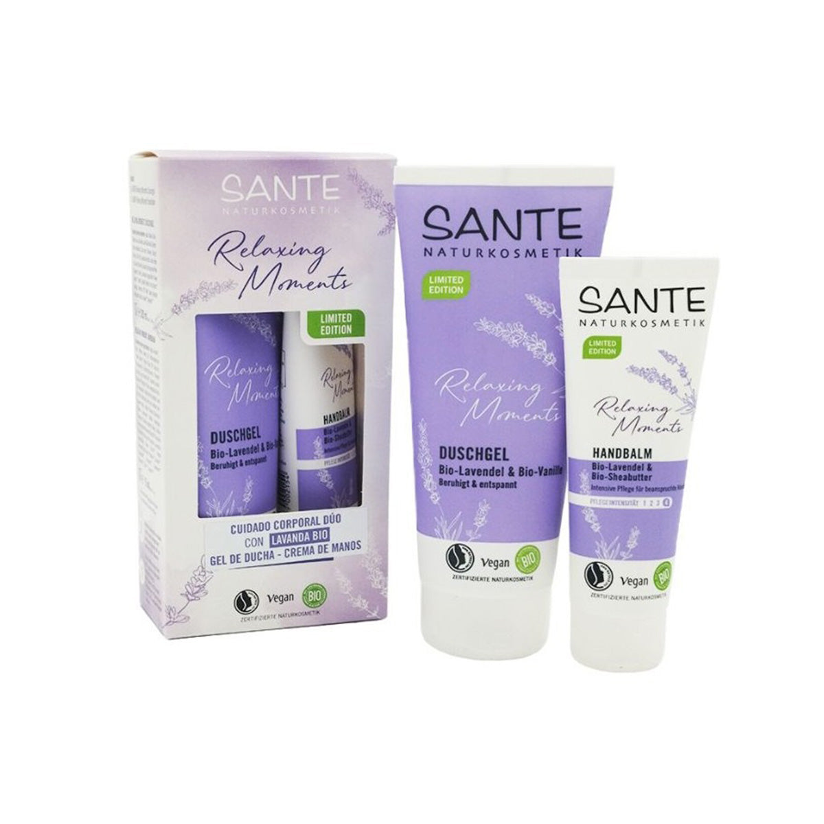 Caixa presente Cuidado Corporal Relaxing Moments Lavanda SANTE