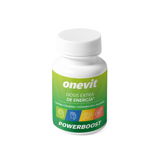 Onevit Energy Powerboost Cafeína, Taurina e Vitamina B12 45 cápsulas.