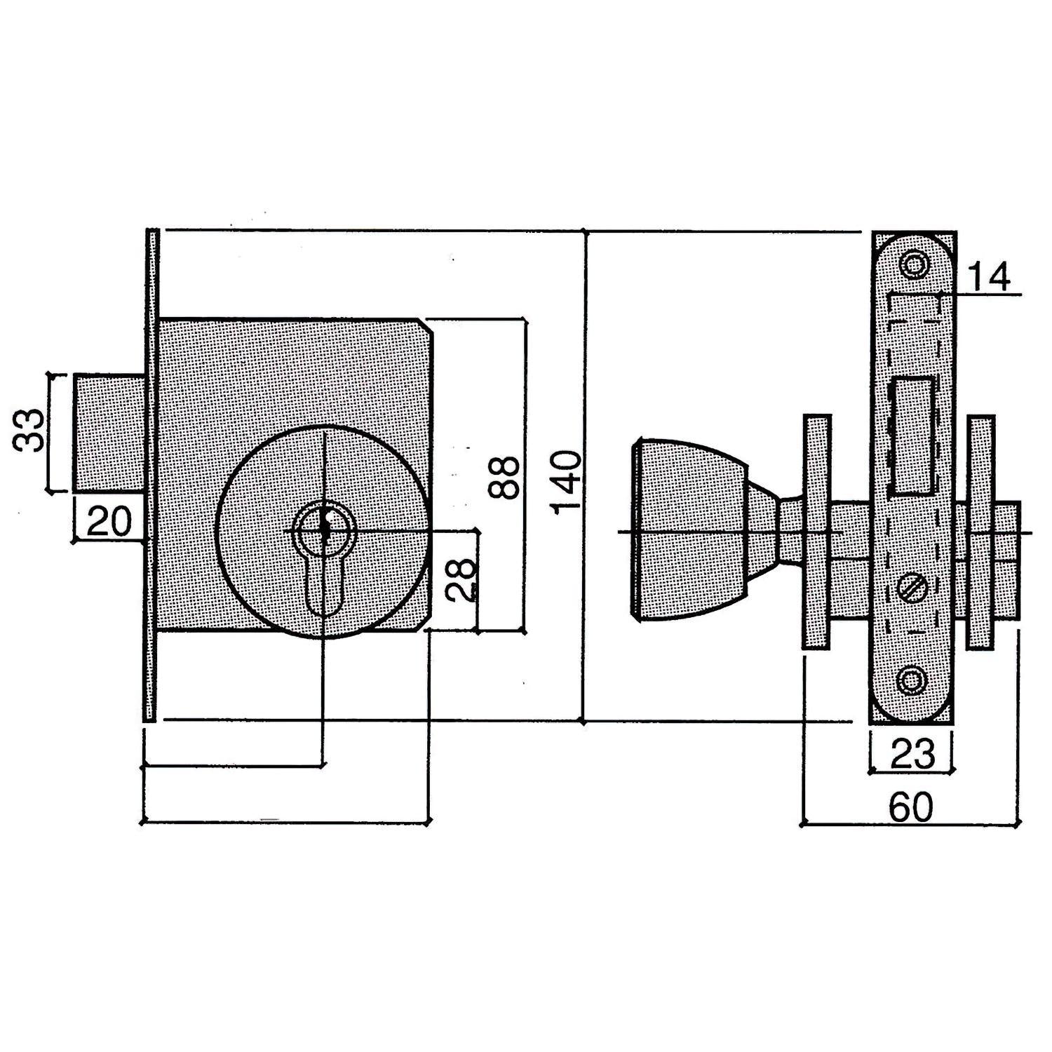 Cerradura 5300-p-60 Hl_1