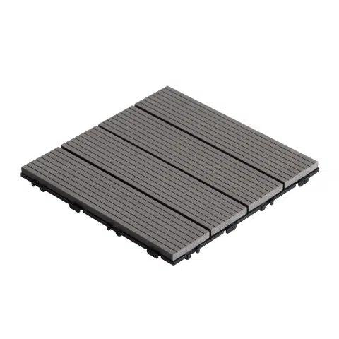 Embalagem de 11 peças compostas Durafloor 30x30 Dioco Grey, 1m2