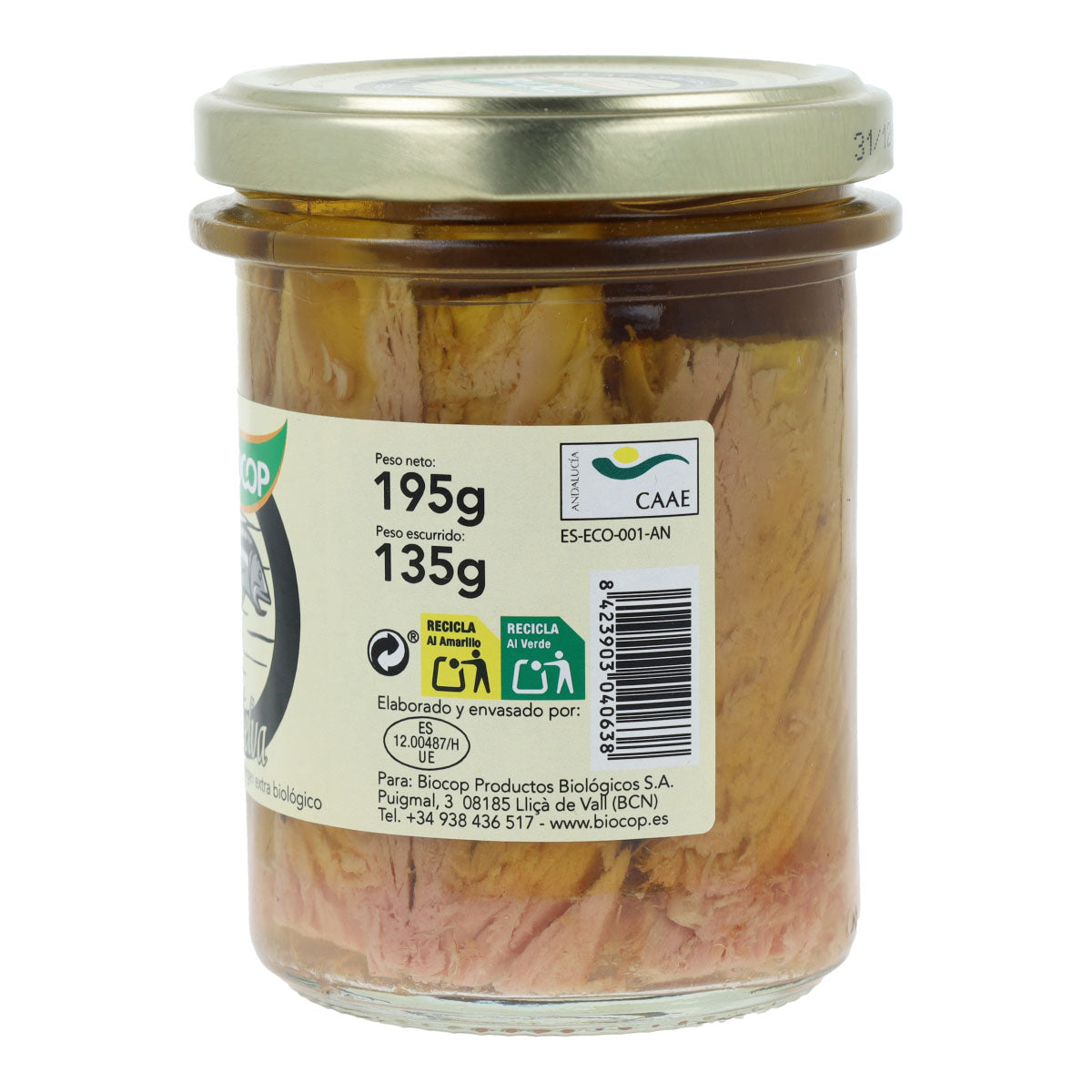 Filetes de Cavala em Conserva Biocop 195g