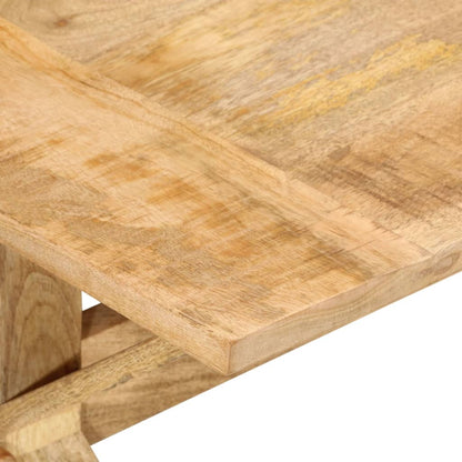 Mesa De Centro Madera Maciza De Mango 110x52x40 Cm_4