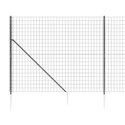 Cerca De Alambre Con Pinchos De Anclaje Gris Antracita 2,2x25 M / Vetonek_0